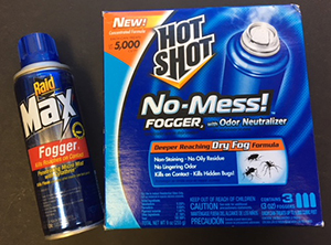 Insecticide foggers (“bug bombs”) are not recommended for controlling fleas.